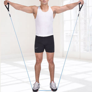 Ceinture élastique TPE Extenseur de fitness multi-force Corde de tension Dispositif d'entraînement des bras musculaires pectoraux <span class=keywords><strong>avec</strong></span> sélection du type de boucle - Product Image 5