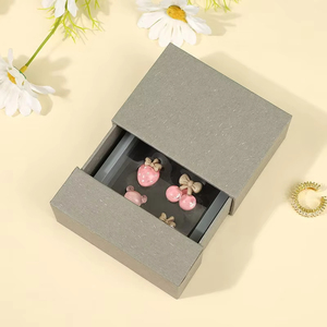 Custom Small Drawer Jewelry Gift Box for Necklaces Luxury Paperboard Packaging with Custom Logo - Product Image 4