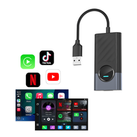 Boîtier AI pour voiture 2-en-1, adaptateur sans fil CarPlay et Android Auto, Plug&Play, 4+32 Go de RAM/ROM, Bluetooth 5.4, compatible universel
