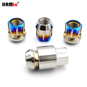 HRMin 10.9 kelas anti-maling kerucut kursi Gr.5 roda Titanium mur roda Titanium mur pengunci M14 * 1.5*27mm untuk Jeep Tesla mobil balap - Product Image 5