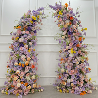 Hochzeits-Rosenbogen-Blumenhintergrund Künstlicher Seidenblumenbogen Dekoration für Abschlussfeier Erntedankfest Ostern und Andere Anlässe