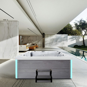 6 <span class=keywords><strong>personnes</strong></span> une chaise longue hôtel de luxe piscines d'arrière-cour hydrothérapie rectangulaire <span class=keywords><strong>spa</strong></span> extérieur bain à remous piscine - Product Image 5