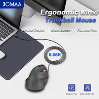 Ratón Ergonómico JOMAA con Trackball, DPI Ajustable, Vertical, Cableado USB, 6 Botones, para Diestros, para Portátil, Hogar y Oficina