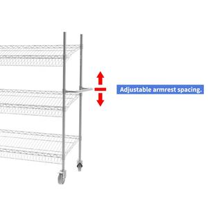 באיכות גבוהה nsf אבץ כרום מצופה 5-שכבות פחמן פלדה מתלה תיל באיכות גבוהה יחידת מדפים עבור מוסך - Product Image 6