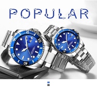 Montres pour hommes de luxe en acier inoxydable argenté, mouvement chronographe à quartz, prix moins cher, montres à quartz Koda