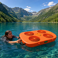 Drone robot de sauvetage aquatique, bateau de sauvetage amphibie, portée de 10 km, caméra HD 720p, retour intelligent, télécommande, équipement de sauvetage