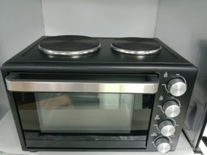 New CE Tiêu Chuẩn 30L Lò Nướng Bánh Pizza Điện Sử Dụng Nhà Với Đôi Hotplates - Product Image 5