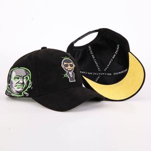 หมวกเบสบอลแบบ 5 แผง ปักลาย ออกแบบเองได้ สำหรับกิจกรรมกลางแจ้ง  บุผ้าซาติน  หนังกลับ  สไตล์สตรีท  รับทำโลโก้ตามสั่ง ขายส่ง - Product Image 1