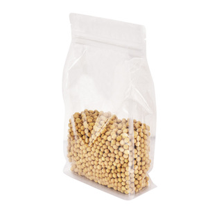 Sachet alimentaire transparent refermable à huit soudures latérales, pochette à fermeture éclair en plastique, sac de rangement alimentaire réutilisable pour céréales et snacks - Product Image 6