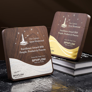 Link & Co Wooden Medal With Gold <b>Star</b> <b>Design</b> Laser Engraved For Promotional Activities Business Gift Plaque - Product Image 3