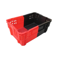 Conteneurs et caisses en plastique durables, légers, écologiques, de grande capacité, portables, bicolores, paniers à pain de haute qualité