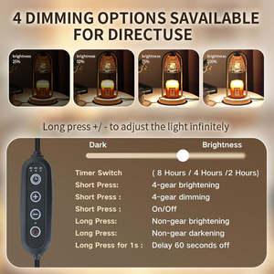 Retro-Laterne Wachswärmer mit Dimmbarem Licht & Timer, Individuelle Farbe/Logo, Aromatherapie-Lampe für Zuhause - Product Image 3