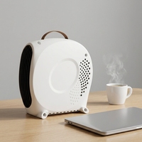Ventilateur de chauffage silencieux pour la maison, double usage pour le télétravail, chauffage rapide en 3 secondes, arrêt automatique en cas de surchauffe