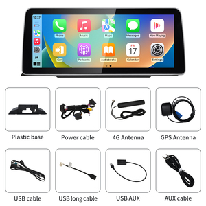 HFMidia Qualcomm Snapdragon665 12,3 pouces argenté Android16 Carplay pour BMW Série 3 F30 F31 F34 Lecteur vidéo de voiture GPS Navigation - Product Image 6