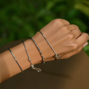 Fashion <b>Beaded</b> <b>Bracelets</b> Set 316L Stainless Steel PVD <b>Gold</b> Plating Sustainable Resistant Jewelry for Women - Product Image 3
