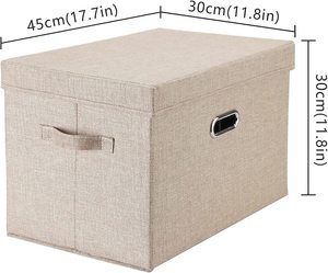 Vải Lưu Trữ Thùng Tủ Quần Áo Tổ Chức Quần Hộp Quần Áo Lưu Trữ Giỏ Cho Tủ Quần Áo Và Quần Áo Tủ Quần Áo Lưu Trữ Hộp - Product Image 4