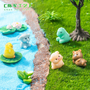 Miniatures décoratives Weij Moss pour micro-paysages : Ours, Cochon, <span class=keywords><strong>Lapin</strong></span> – Accessoires de jardinage DIY - Product Image 3