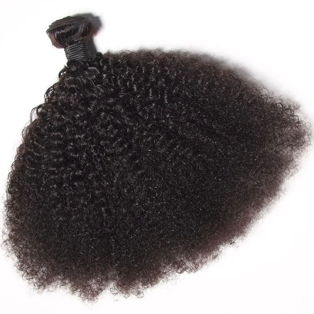 Cheap Vendor Remy Afro Human Weave Bundles Virgin Raw Mongolian Afro Kinky Curly Hair Extensions Africa Human Hair Weaves Sets