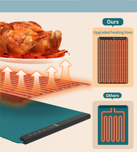 Flexible Folding <strong>Silicone</strong> <strong>Heat</strong> Pad Kitchen Food Warmers Warming <strong>Mat</strong> Comfortable and Convenient - Product Image 2