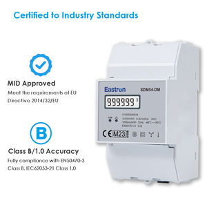 Compteur d'électricité triphasé Eastron SDM54-DM RS485 Classe B MID pour véhicules électriques - Product Image 3