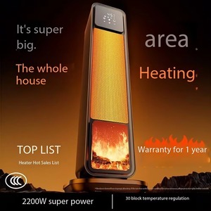 Calefactor de Aire Caliente, Ventilador Eléctrico de 2200W, Calefactor Portátil con Llama 3D, Mini Calefactor para Hogar, Oficina y Dormitorio - Product Image 6