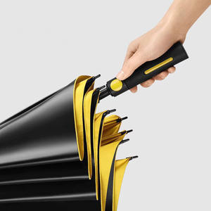 Paraguas de golf grande y duradero con revestimiento negro de 8K, paraguas semiautomático con mango de plástico y paraguas impermeable - Product Image 6