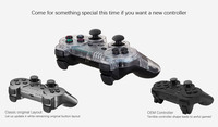Minithink Control de Juego Inalámbrico BT de 2.4GHz con Joysticks y Vibración para Sony PlayStation 3 4 y Controles de PS3 Slim