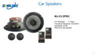 GMINJOO 60W 4ohm Haut-parleur 2 voies avec un grand woofer à amortissement élevé offrant une excellente performance des basses