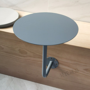 Loft phong cách công nghiệp nhỏ vòng sắt màu xám Bàn cà phê bên bảng với Wall Mount cho quán cà phê - Product Image 1