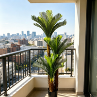 Palmier Sago Artificiel de 150 cm le Plus Vendu pour Cérémonies de Remise de Diplôme et Mariages, Plante en Pot en Plastique Écologique pour la Décoration Intérieure du Salon
