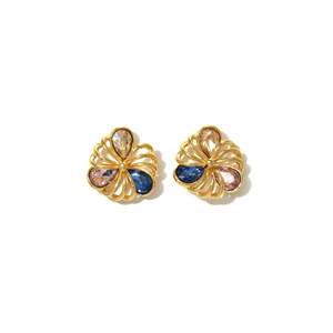 Fashion <b>Stud</b> <b>Earrings</b> Gold Plated 316L Stainless Steel Sustainable Resistant Design - Product Image 1