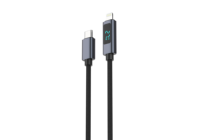 Câbles de données USB-C vers USB-C IMC06 à charge rapide 60W avec affichage numérique LED et tressage renforcé pour téléphone