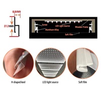 Éclairage LED à film souple personnalisable et dimmable pour hôtels, centres commerciaux et hôpitaux, boîte lumineuse encastrée au plafond en tissu ignifuge