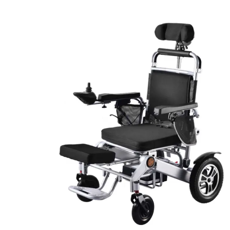 Sedia Viatom E200C con ruote per disabili in lega di alluminio sedia a rotelle pieghevole