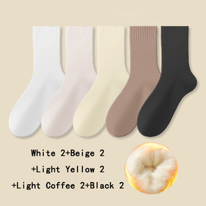 10对套装加厚羊毛冬季耐寒羊绒吸汗保暖中号模糊时尚袜子女批发 - Product Image 6