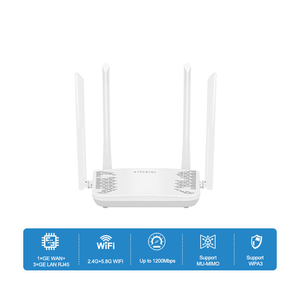 R1200ฮอตเราเตอร์4GE FTTH <span class=keywords><strong>RJ45</strong></span>โมเด็ม2.4G <span class=keywords><strong>5G</strong></span> เราเตอร์ wifi5 AC1200ไร้สาย LTE ไฟเบอร์ - Product Image 3