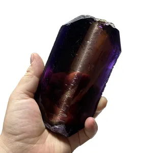 Grosir produk pabrik langsung sintetis kristal batu permata Amethyst bahan mentah hidrotermal Ametrine kuarsa kasar