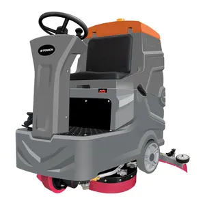 Small ride on floor scrubber machine auto scrubber floor cleaning machine warehouse floor tile washing machine scrubber for sale