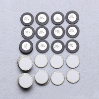 Plaque céramique piézoélectrique ultrasonique de 20 mm de diamètre, 1,7 MHz