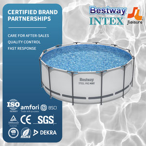 <span class=keywords><strong>Piscina</strong></span> <span class=keywords><strong>Bestway</strong></span> 56420 Redonda Grande de 10250L con Marco de Acero, <span class=keywords><strong>Piscina</strong></span> Familiar de PVC Portátil para Jardín, <span class=keywords><strong>Piscina</strong></span> Elevada para Exteriores - Product Image 1