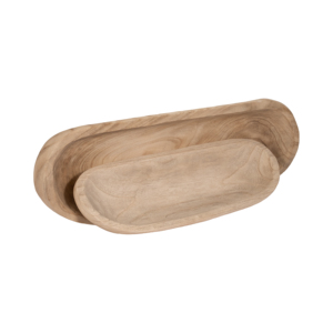 Ciotola ovale in legno per tavolino da caffè e piano cucina, vassoio decorativo moderno, centrotavola, complemento d'arredo per la casa - Product Image 5