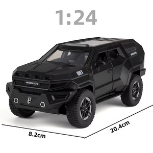 Venta al por mayor de modelos de juguete de metal fundido a presión 1:24 Rezwani Avenge Truck con función de retroceso, modelo de simulación de camión semirremolque de aleación, juguete para niños, <span class=keywords><strong>coches</strong></span> clásicos para niños. - Product Image 1