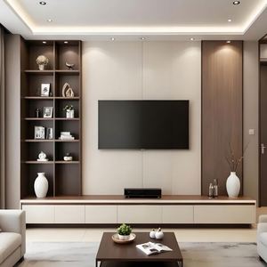 Mueble de TV Moderno Multifuncional de Lujo Personalizado en MDF para Sala de Estar 2025 - Product Image 2