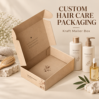 Boîte d'expédition personnalisée en carton kraft créatif alliant design botanique et rangement gain de place pour kits d'échantillons