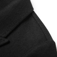 Manteau en Laine Homme Boying, Élégant, Croisé, Coupe Ample, Mi-Long, en Laine Double Face, Personnalisable en Usine