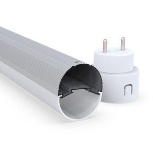 Perfiles de Iluminación <span class=keywords><strong>LED</strong></span> de Aleación de Aluminio <span class=keywords><strong>para</strong></span> Uso en Pisos, Techos y Exteriores, Carcasa Dorada, 200 mm x 50 mm, Corte/Soldadura Ovalada, Serie 6000 - Product Image 1