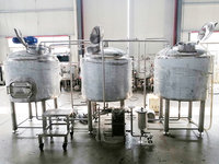 Équipement de micro-brasserie en acier inoxydable 300L 500L, machine compacte de fabrication de bière, cuve de fermentation, pompe