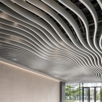 Panneaux de plafond en aluminium ondulés pour les architectes et les entrepreneurs en matériaux de construction