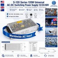 Alimentation à découpage industrielle S-120 12V 10A 120W AC/DC en boîtier – Unité d'alimentation à découpage haute efficacité