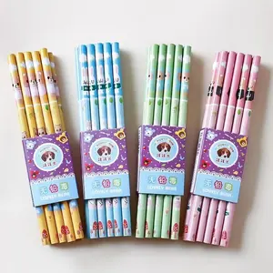 school pencil stationary Non-toxic assorted colorful Cartoon characters shape pencil for student children gift